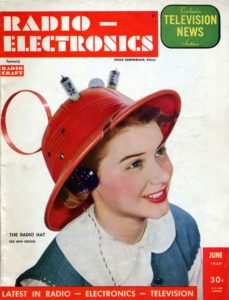 Radio Hat 40ies 50ies electronics vintage ad