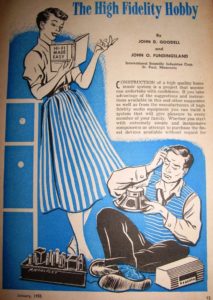 Speaker advertisements 1950ies 1955 vintage loudspeaker